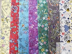 50pcs 10 x 10 inches Cotton Fabric Bundle Squares for Quilting Sewing, Precut Fa