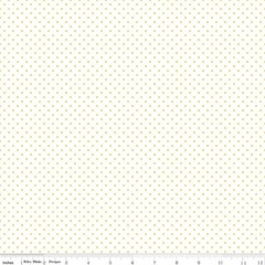 Fat Quarter Riley Blake Basics Swiss Dot (Printed) Yellow On White Quilt Fabric