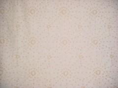 9-1/4Y Kravet 9533 Cream Gold Embroidered Linen Starburst Upholstery Fabric