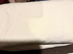 Cream White Cotton Linen Blend Twill Fabric – 58” Wide – Medium Weight