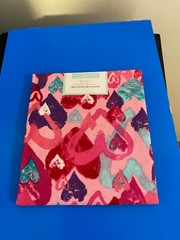 BRAND NEW CREATE IT 100% COTTON DUO HEARTS PRECUT SEWING AND CRAFT FABRIC 18X21