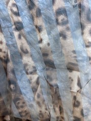 Black & Brown color animal print soft chiffon Fabric By the Yard 54″