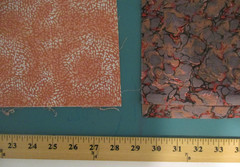 Cotton Quilt Craft Fabric Scrap Bundle Lot 7 Prints Flower Fairies Brown Peach