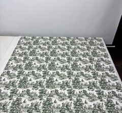 COLE & SONS VILLANDRY TOILE CHARCOAL GRAY FRENCH COTTON FABRIC BY YARD 54″W
