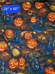 Halloween Fabric Lot of 9 Diff Delightfully Frightful, Trick and Treats 6.5+ Yds