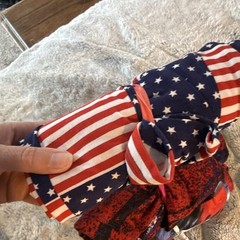 Lularoe one size pack of 6 red white & blue leggings