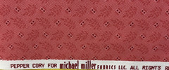 Reds/Pinks ~ 6 Cotton Fat Quarter Fabric Pieces~18″ x 22″~ Pepper Cory