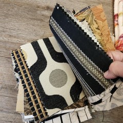 Mixed Brands Upholstery Fabric Samples Scraps 5×6 Lot 125 Geometric Quilt Craft