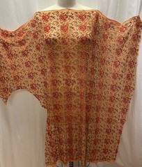 Floral Embroidered Beaded Lace Fabric 34″ Long 40″ Wide And 19″ Long 19″ Wide