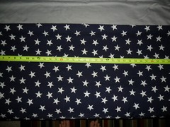 Vintage Lida Inc F13004 Le Star Fabric navy white 58″ wide X 2 yards