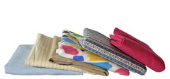 Mixed Lot of 6 Pieces~Various Colors and Print Fabric~ For Sewing and Quilting
