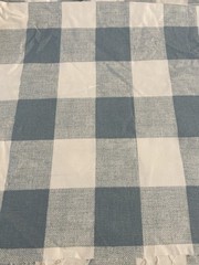 8 Yds X 56″ Fabric Remnant Material Pastel Blue Buffalo Plaid Cottage Farm Core
