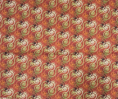 Cotton Fabric 22″x36″ Fall Autumn Halloween Blender Swirls Kate Ward Thacker