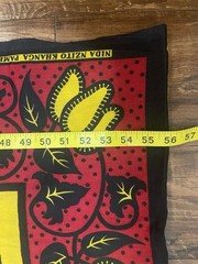 Tanzanian Kanga Fabric Uncut Doti 115×42 Cotton Swahili Text Tanzania GIGA 8088