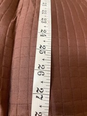 Fabric Lot 2 Yds 12 Ins 56 W Brown Chocolate Quilted Polyester Jackets