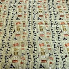 Witchy Halloween Paper Newspaper Triangle Spooky Banner DTK Studio E 2 Yards