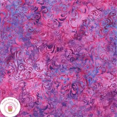 TWIRL & SWIRL BATIKS BT21900-184 Purple Lollipop RILEY BLAKE Quilt Fabric
