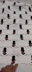 Abraham Lincoln Fabric Illinois Jaycees Printed Polyester DISCO Fabric 2 yards