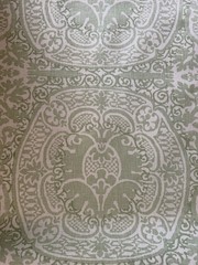 Quadrille Veneto Neutral Soft French Green Fabric 302200B-04 2 6/8 Yards