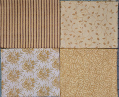 Quilt Shop Quality 16 FQs 4 Yds Cotton Fabric Civil War Repro Assorted Neutrals