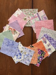 37-5” Squares Hand Cut In Pastels