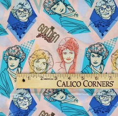Golden Girls TV show 100% cotton novelty print fabric by the yard Geo design