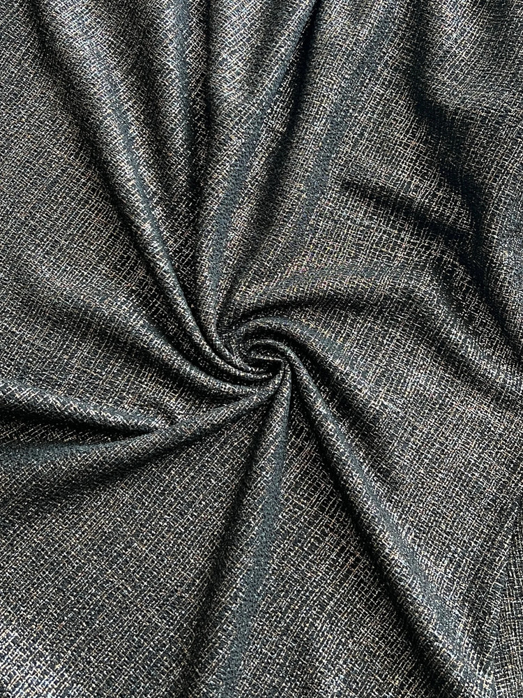 Black, Gold and Copper Shiny Lurex fabric, Polyester . Sold by the yard