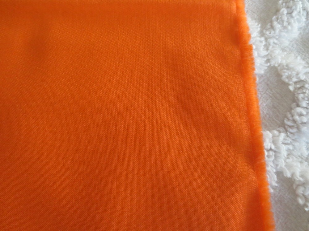 4830. SOLID ORANGE Craft, Quilting COTTON or COTTON BLEND FABRIC – 44″ x 4 yds.