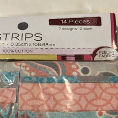 Fabric Editions Grayson Fabric Strips 14 Pc 2.5” x 42” Cotton Quilt Jelly Roll