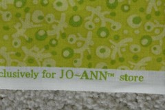 By 1/2 Yd, Vintage, Green Print on Lime-Green Quilt Cotton, Jo-Ann, P7338
