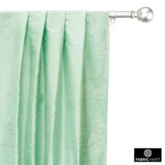 Mint Green 100% Pure Silk Fabric By The Yard, 41 inches width Green Silk Fabric