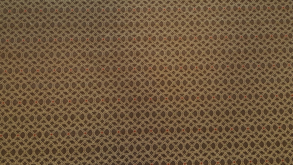 Discount Fabric JACQUARD Tan & Brown Medallion Drapery Fabric