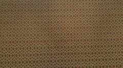 Discount Fabric JACQUARD Tan & Brown Medallion Drapery Fabric