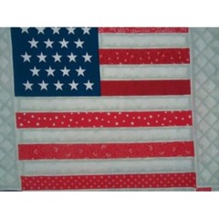 Daisy Kingdom For Quilters Fabric Stars Stripes Faux Flag Star Fabric 2.5 Yards
