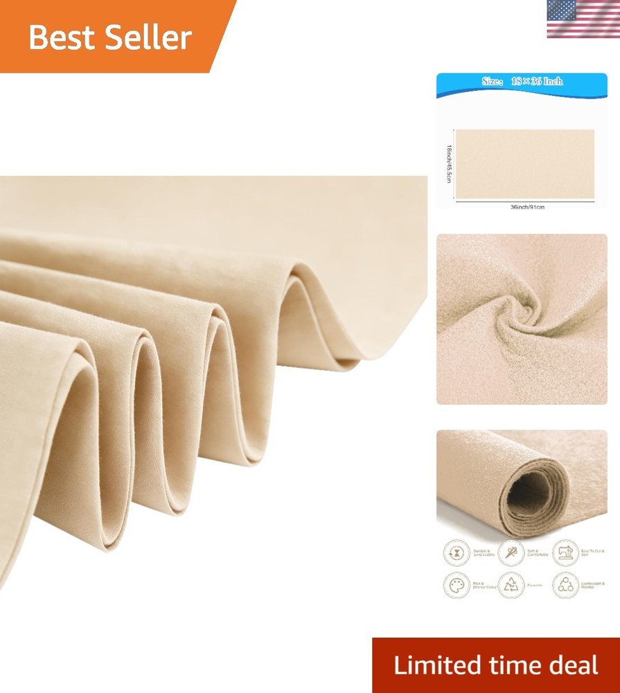 Soft Flexible 18″ x 36″ Skin Color Felt Fabric for Craft & DIY Projects