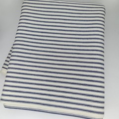 Quilting Fabric Sewing Craft Blue & White Stripes Heavy 108″ x 45″ New Arrival