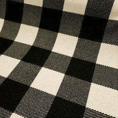 Black Ivory Buffalo Check Sweater Knit Fabric 58″ BTY Soft Brushed Plaid DIY