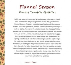 Moda FLANNEL SEASON Charm Pack 100% Cotton 5-inch Precut Fabric Squares (42 pcs)