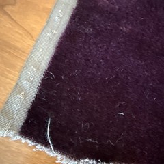 DESIGNER PLUSH MOHAIR Burgundy VELVET WOOL MULTIUSE FABRIC 17X25″