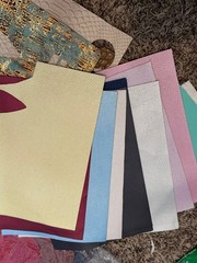 A lot of Faux leather for earring making, lots of colors and styles