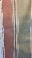 Waverly Fabric Country Club Ticking Stripes 49″ x 54″ Burgundy, Olive & tan