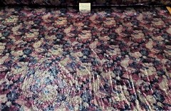 Digitally Printed Stretch Sequin on Spandex Fabric Sold BTY “Purple/Blue Floral”