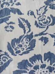 Ralph Lauren Oleander Ikat Pacific Fabric Remnant 24″ x 24″