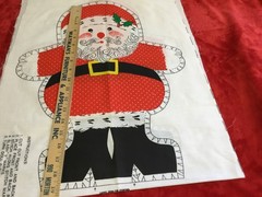 VTG 70s Spring Mills Santa Fabric Panel Cut & Sew Pillow Doll Uncut Pattern 7513