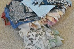 Lot, Small Cotton Pieces & Scraps, 1 Pound & 9 Oz, S131