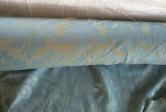 Justin David Textiles – Tolona Blue 54″ wide 56.5 yards Upholstery Fabric