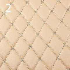 100x158cm Faux Leather Quilted PVC Fabric Car Interior Upholstery Mat