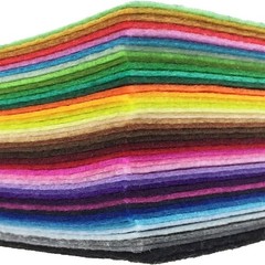 Versatile 42-Color Felt Sheets: Machine Washable 8×12” Crafting Essentials