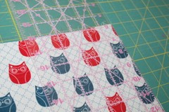 {Red White & Blue} Owls OWL Print Fabric FAT QUARTER [100% COTTON] FQ Quilting