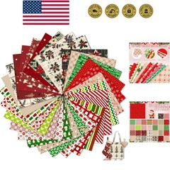 30 Pieces 10 x 10 Inches Cotton Fabric Bundle Squares Patchwork Floral Fabric…